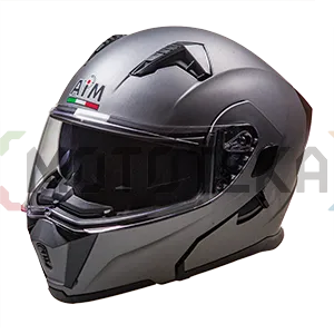 Шлем мото модуляр AiM (Аим) JK906 Grey Metal L
