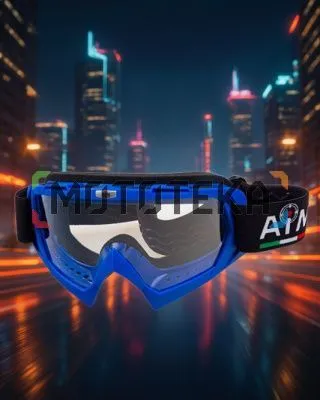 Мотоочки кроссовые AiM (Аим) 634-200 Blue