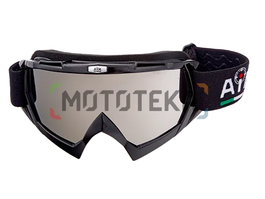 Мотоочки кроссовые AiM (Аим) 634-100 Black Glossy