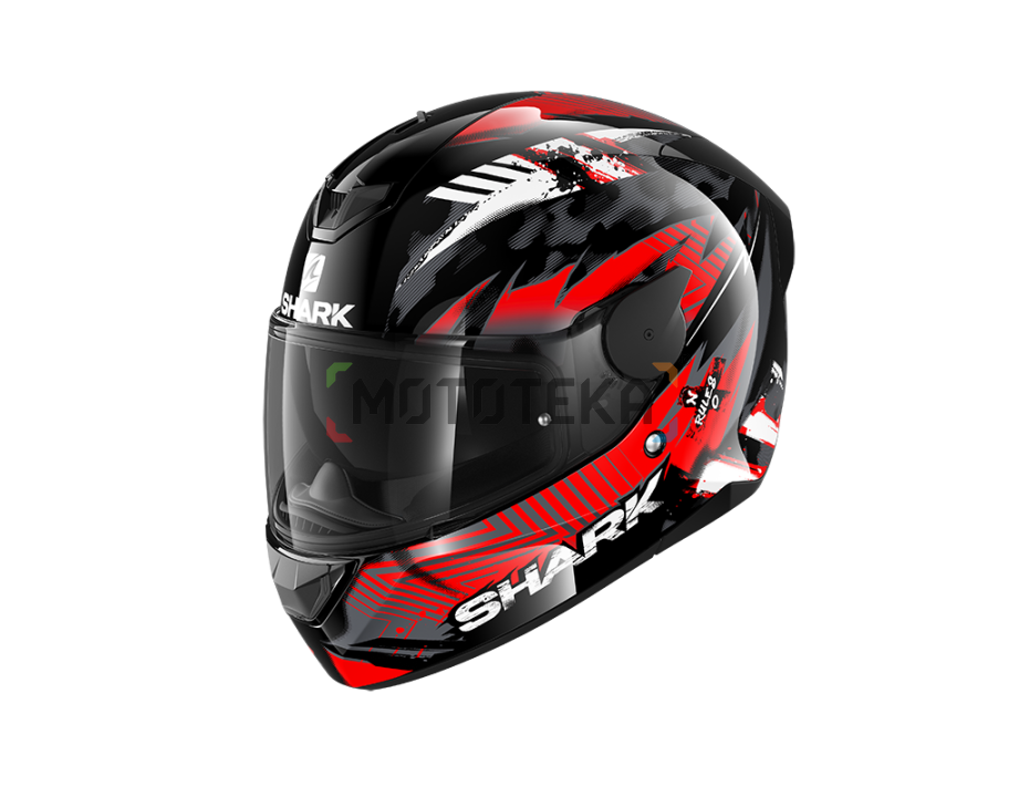 Шлем мото интеграл SHARK (Шарк) D-SKWAL 2 PENXA Black/Red/Antracite S
