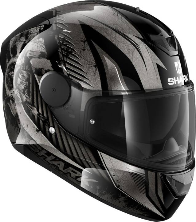 Шлем мото интеграл SHARK (Шарк) D-SKWAL 2 ATRAXX Black/Grey/Silver XS