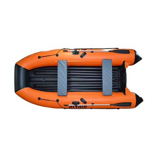 Лодка ПВХ ALTAIR (Альтаир) HD 380 НДНД серый/синий в магазине Мототека по цене 69 000 ₽