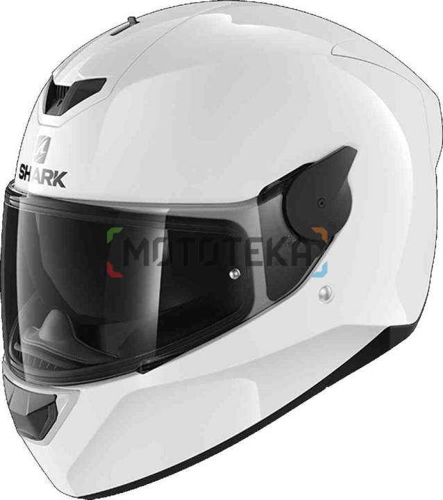 Шлем мото интеграл SHARK (Шарк) D-SKWAL 2 BLANK White Glossy L
