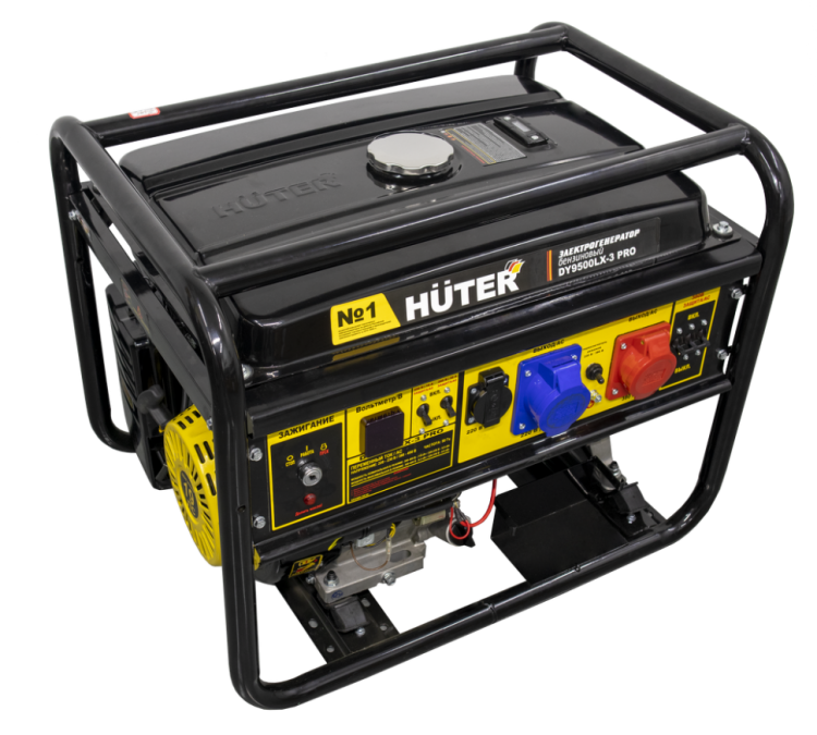 Электрогенератор бензиновый Huter (Хутер) DY9500LX - 3 PRO