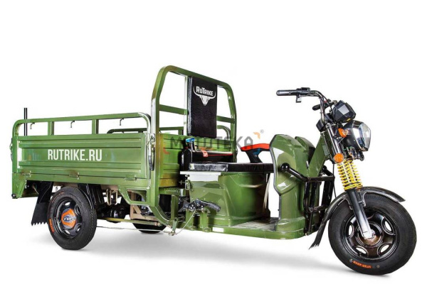 Грузовой электротрицикл Rutrike (Рутрайк) Гибрид 1500 60V1000W серый (2053)