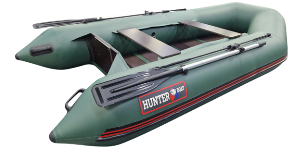Лодка ПВХ Hunter (Хантер) 290 Л зелёный | Мототека